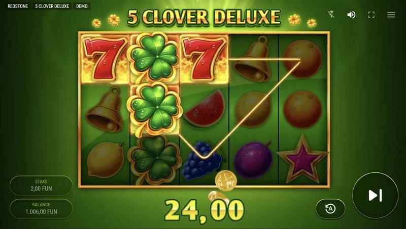 5 Clover Deluxe – dobitek v osnovni igri