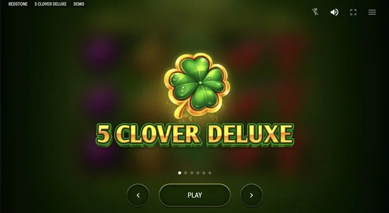 5 Clover Deluxe – glavni meni